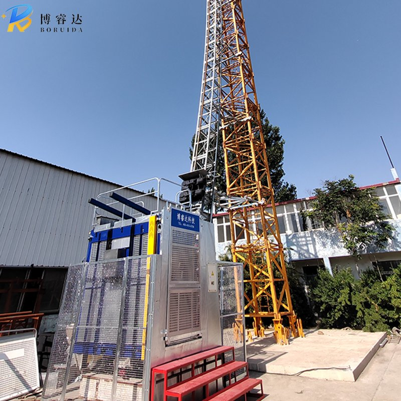 Stable and Secure Construction Site Elevator 0-50 M/Min Sc200/200 2 Ton Lifting Equipment