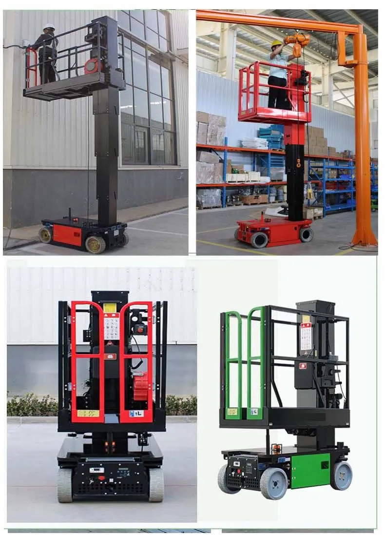 Sleeve Mast Aerial Work Platform Side View