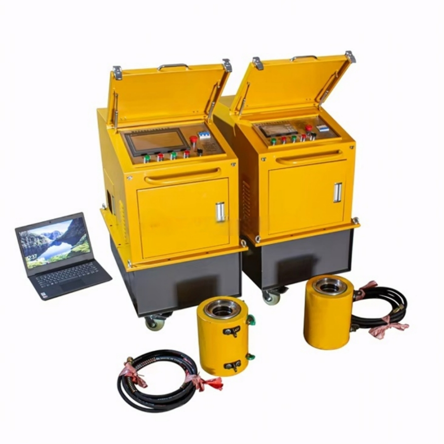 High-Strength Bridges PLC Multi Points Hydraulic Synchronous Lifting Intelligence Tension Equipment