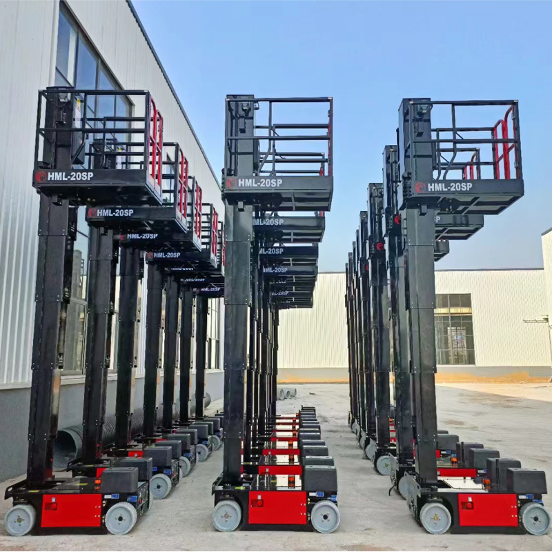 Mini Small Single Person Electric Mobile Scissor Man Lift Table Self-Propelled Hydraulic Lifting Platform Equipment for Aerial Work