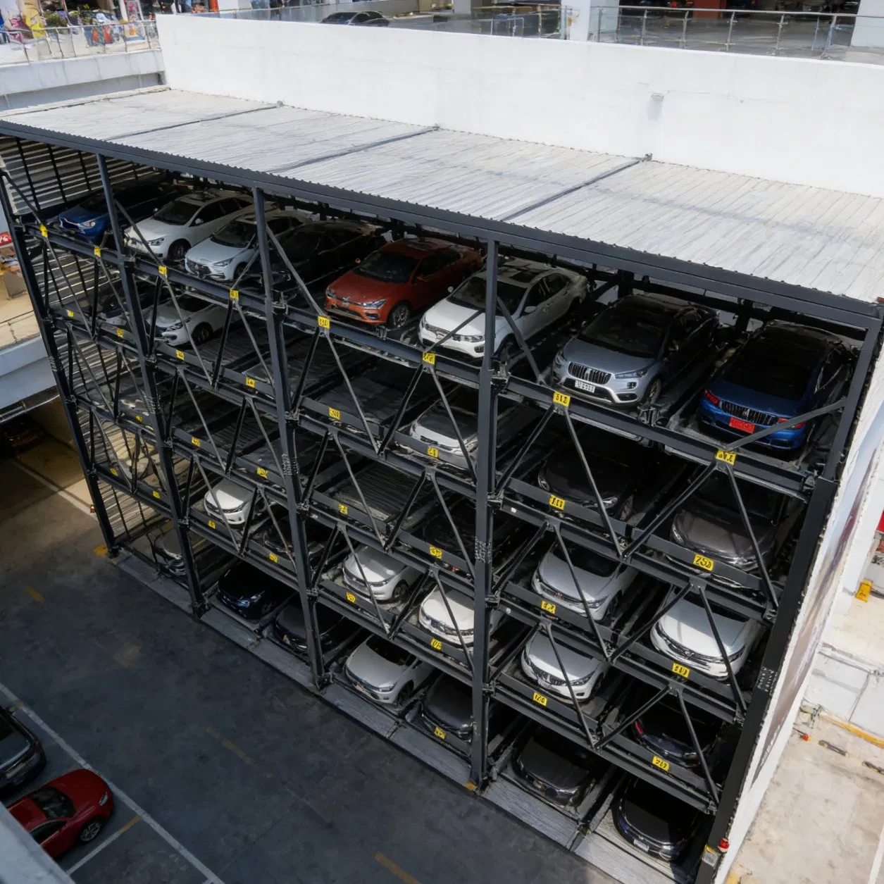 Tabitha Two Floor Puzzle Parking System for 9 Cars CE Certificated