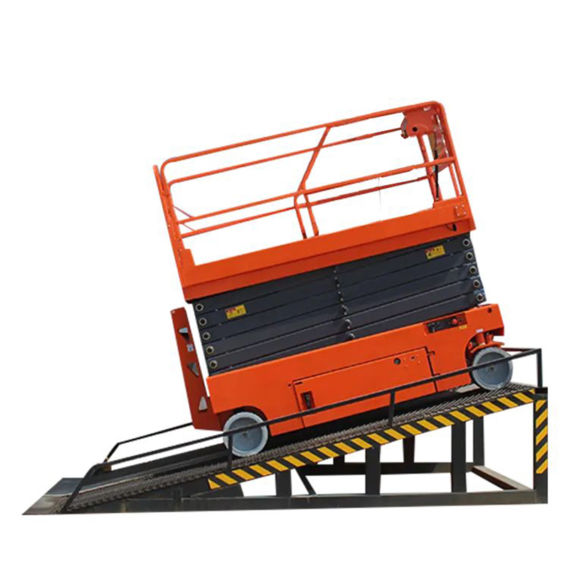 Self-Propelled Scissor Lift 8m 10m 11m 12m Electric Lift Platform Working Lifting Height 13.8m for Sale