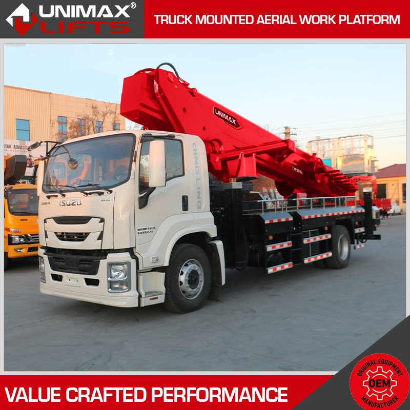 Mobile Multitel Horyong CMC Axion Manitex Bob-Lift 20m 32m 35m 40m 45m Mobile Elevated Work Platform Truck Mounted Aerial Platform Boom Lift Bucket Lift Truck