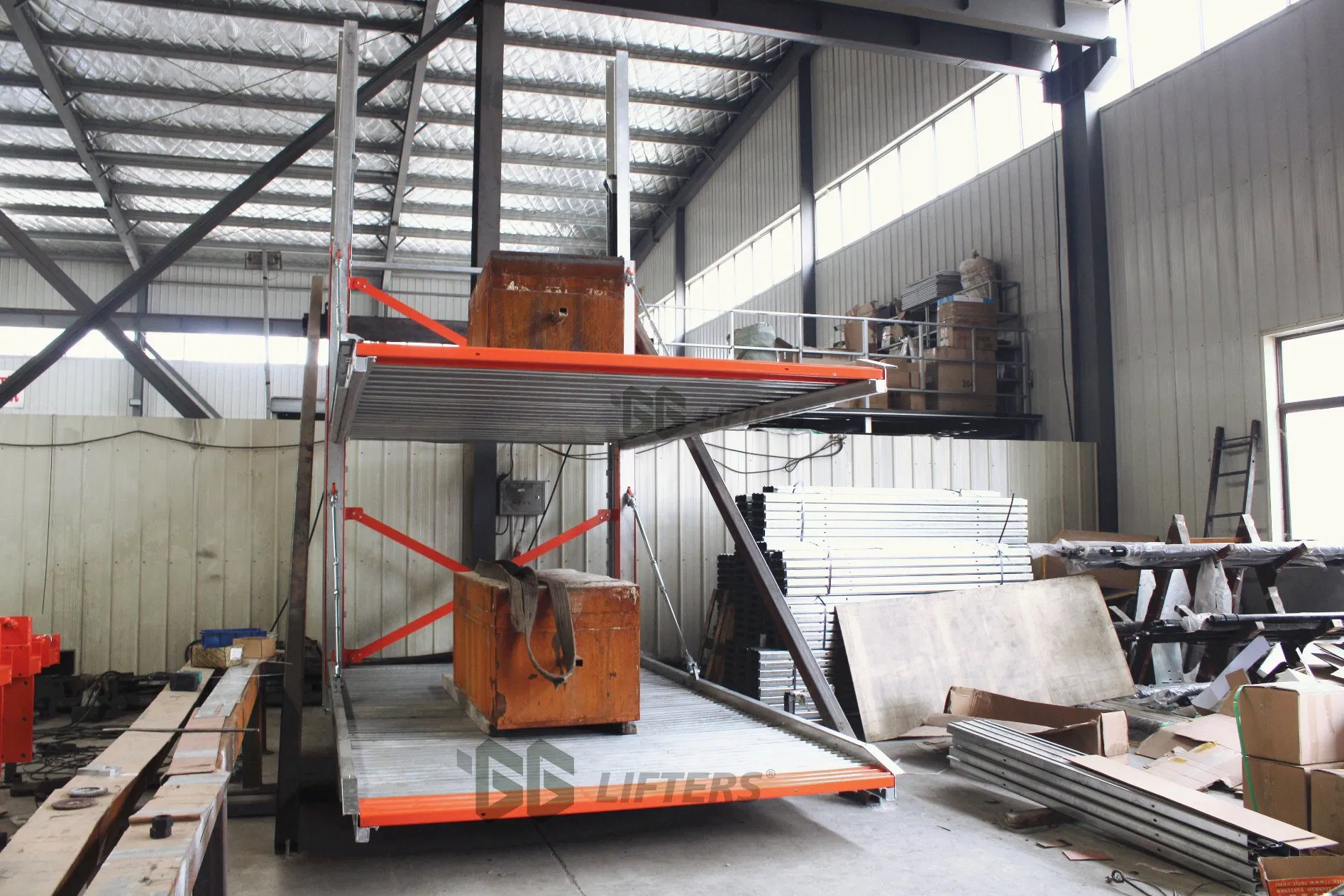 Hydraulic pit lifting type mechanical car lift vehicle parking equipment