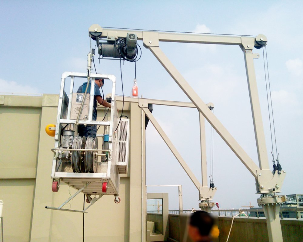 Low Profile Davit System for Bmu Gondola / Movable Davit Arm Bmu System/Work Platforms Bmu Equipment