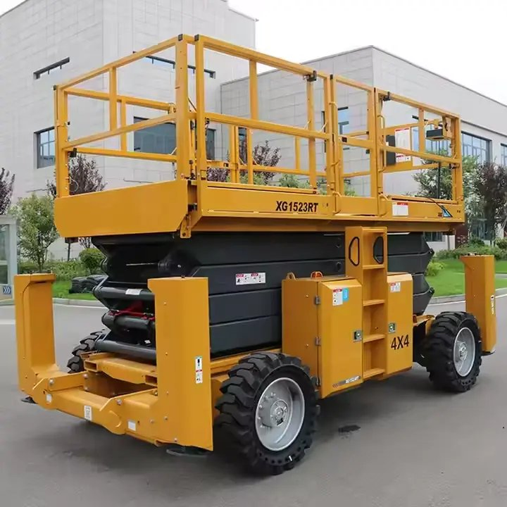 Maxizm Fast Delivery Xg1523rt off-Road Scissor Lift 15m Aerial Work Platform Fast Delivery