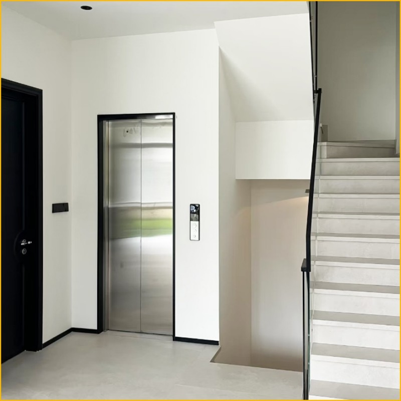 Machine-Room-Less (MRL) Home Traction Elevator, Space-Saving Design