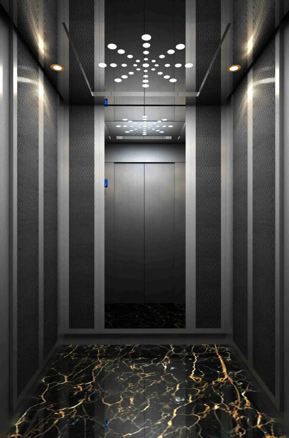 China Gearless Residential Villa Panoramic Sightseeing Observation Freight Car Goods Service Cargo Home Lift Passenger Elevator