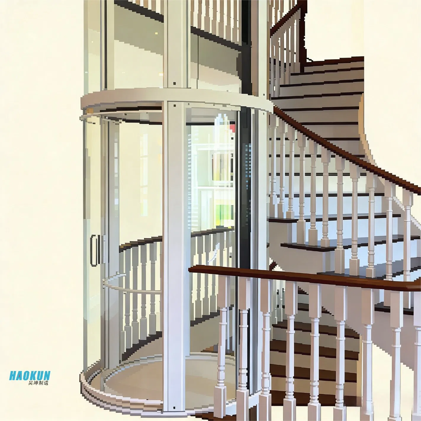 Traction Passenger Elevators Suitable for Villas