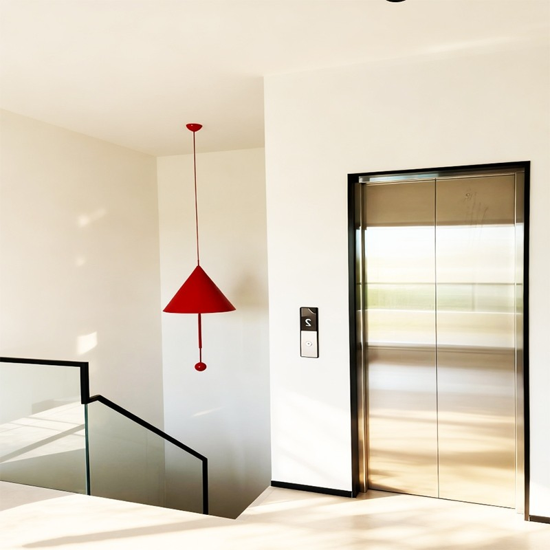 Machine-Room-Less (MRL) Home Traction Elevator, Space-Saving Design