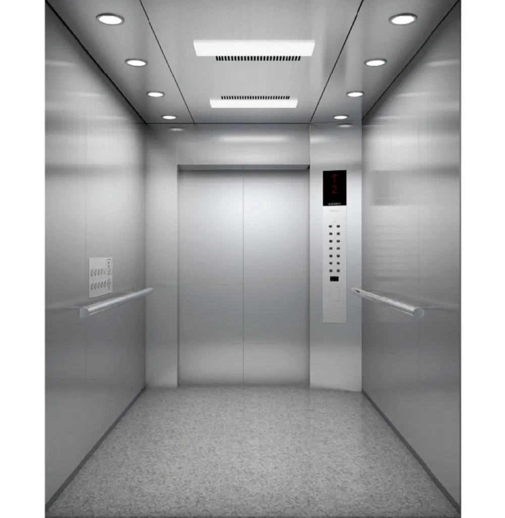 Hospital Stretcher Lift Vvvf Controller 1350kg 16 Passengers Medical Bed Elevator