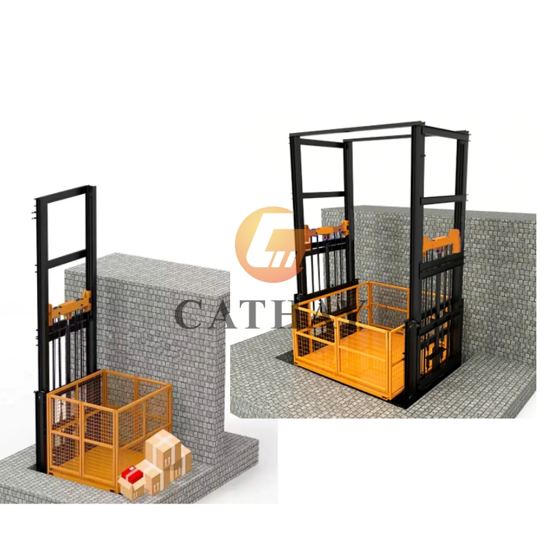 China 1~20ton Small Hydraulic Industrial Residential Outdoor Indoor Warehouse Bar Freight Cargo Lift Elevator