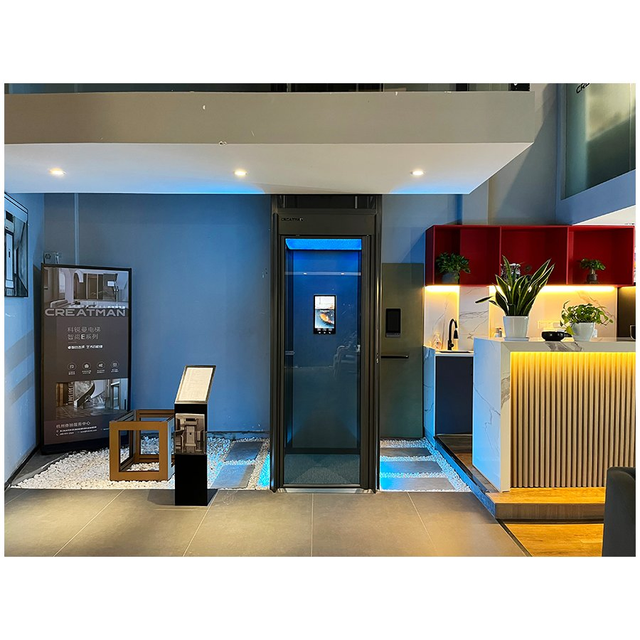 Mini Home Platform Stair Lift 1-2 Person Home Villa Passenger Elevator Lift 450kg