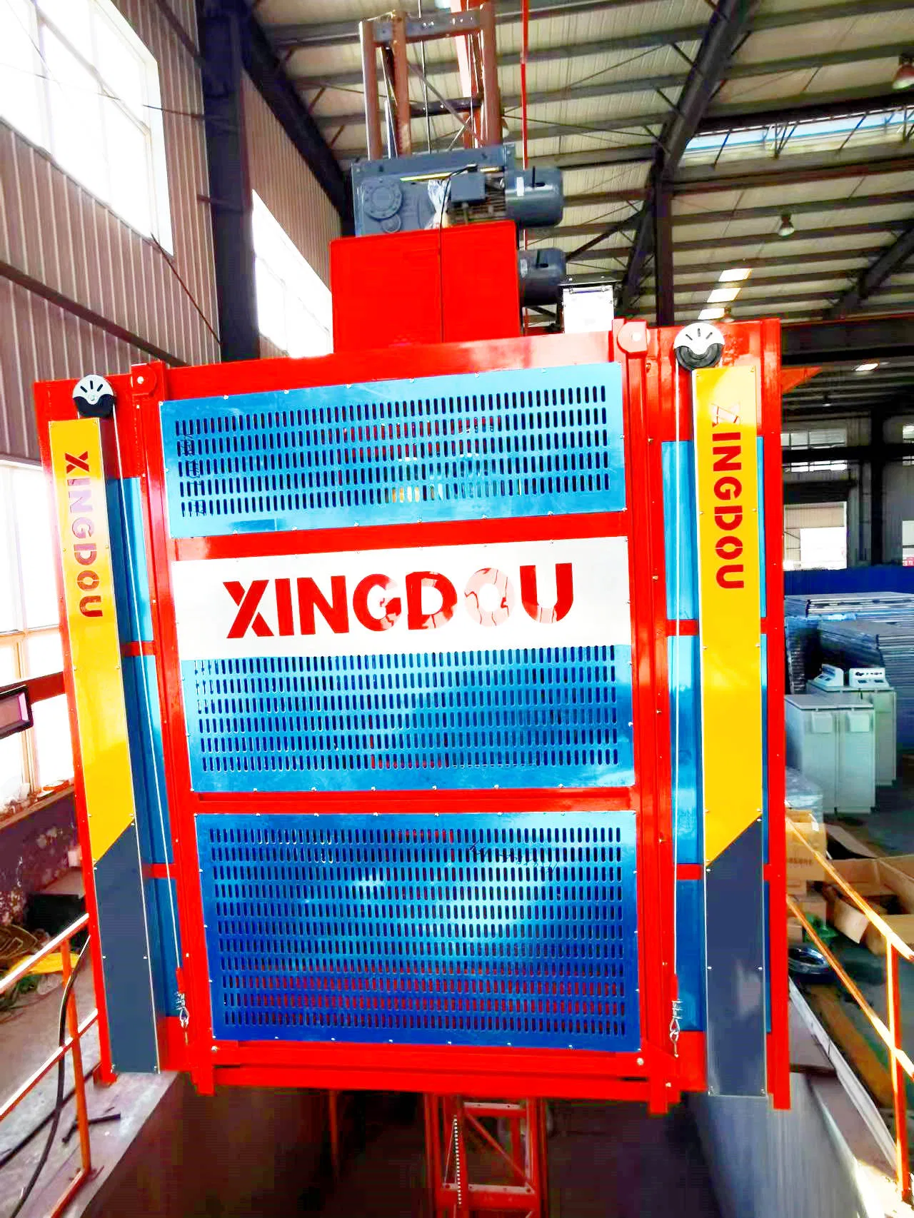 Sc200 CE Facade Exterior Material Passenger Hoist Gjj Internal Building Lift Construction Elevator