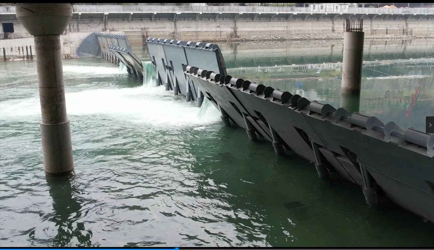 Chengkou Hydraulic Elevator Dam Project Store Water Irrigate Landscape Flood Control