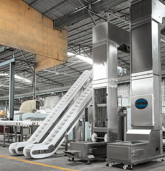 4L Full Auto Plastic High-Speed Bucket Elevator Food Processing Plants Stainless Steel Construction Lifting Elevator