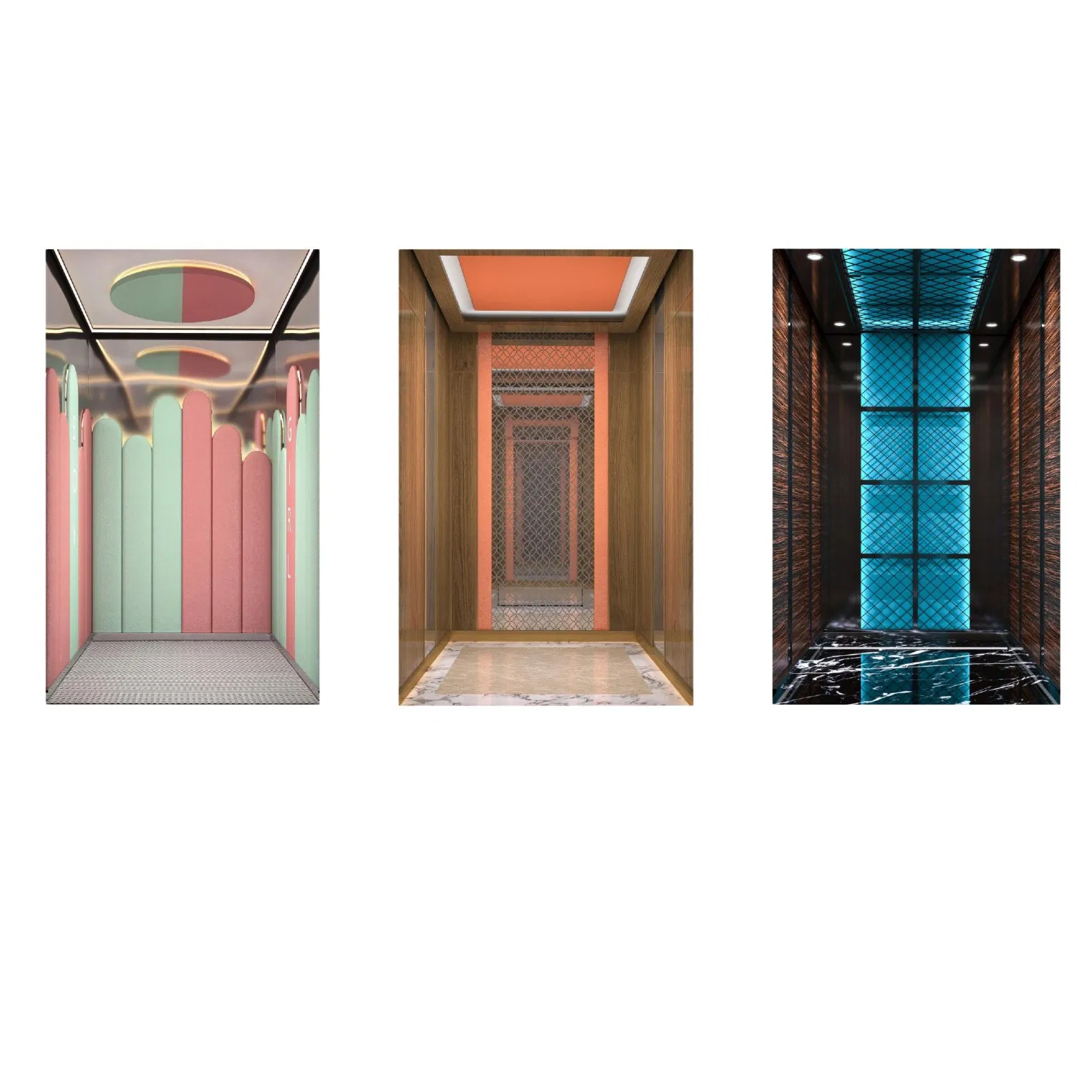 Gearless Residential Villa Panoramic Sightseeing Observation Freight Car Goods Service Cargo Home Lift Passenger Elevator