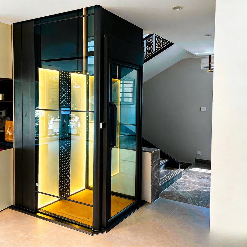 Automatic Large Inventory Environmentally Friendly Traction Residential Elevator for Duplexes