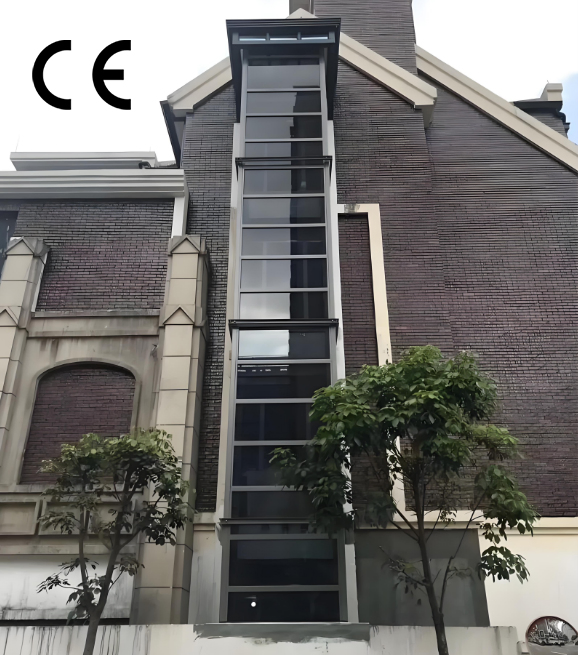 Cm Service Hydraulic Drive Residential Elevator Outdoor Home Elevator