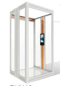 Small Loading Gearless Elevator Traction Motor Home Elevator Applicable Loft Compound Structure