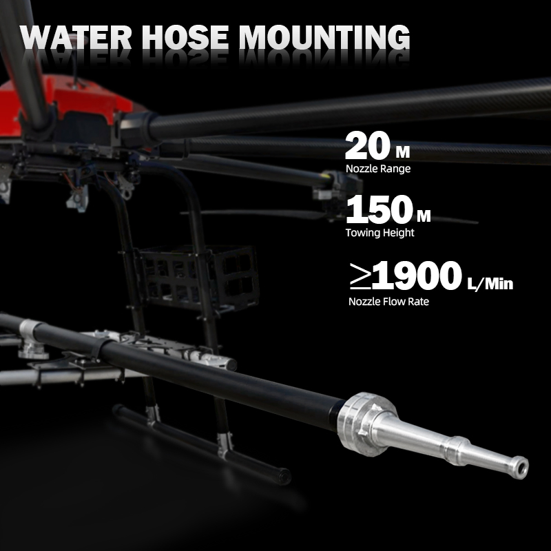 Firefighting Remote Control Uav Bomberos RC GPS Long Flight Drones PARA Apagar Incendios Industrial Inspection Fire Fighting Drone with IR Eo Gimbal Camera