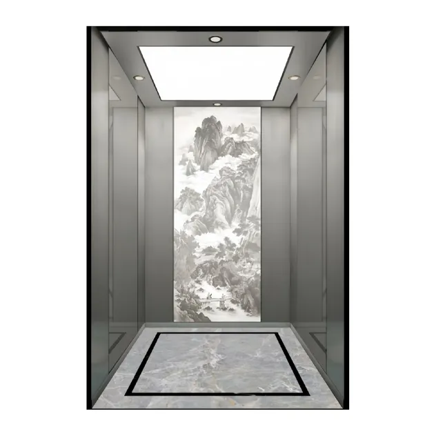 Stainless steel elevator car