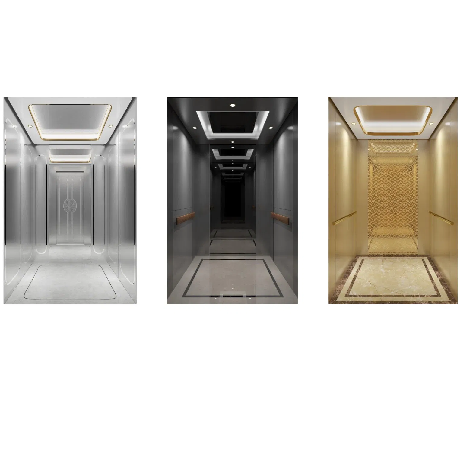 Gearless Residential Villa Panoramic Sightseeing Observation Freight Car Goods Service Cargo Home Lift Passenger Elevator