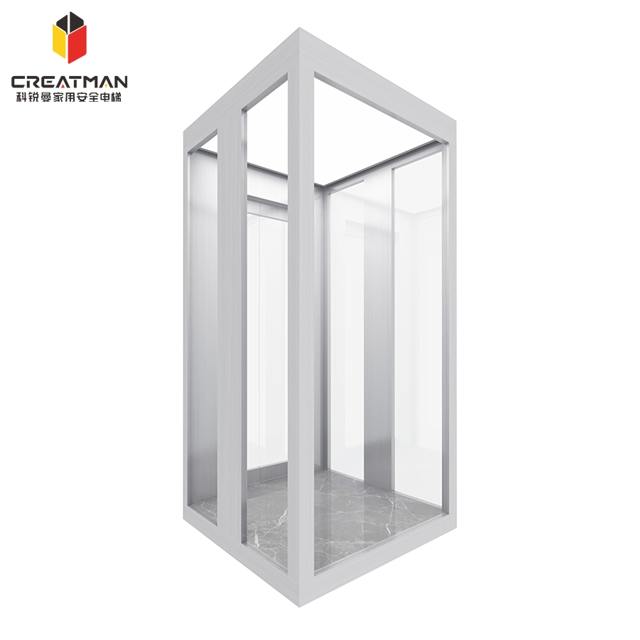 Machine-Room-Less (MRL) Design Small Shaft Adaptation Home Villa Elevator Lift