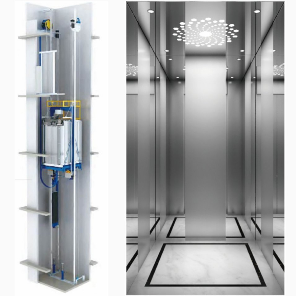 Low to MID Rise Machine Room Less Passenger Lift Residential Elevator Mrl