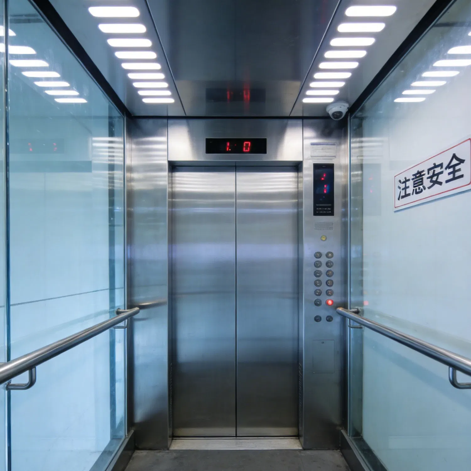 Hospital Service Elevator Includes Separate Ventilation System and Durable Walls