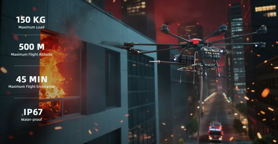 Long Endurance Remote Control Wild Firefighting UAV