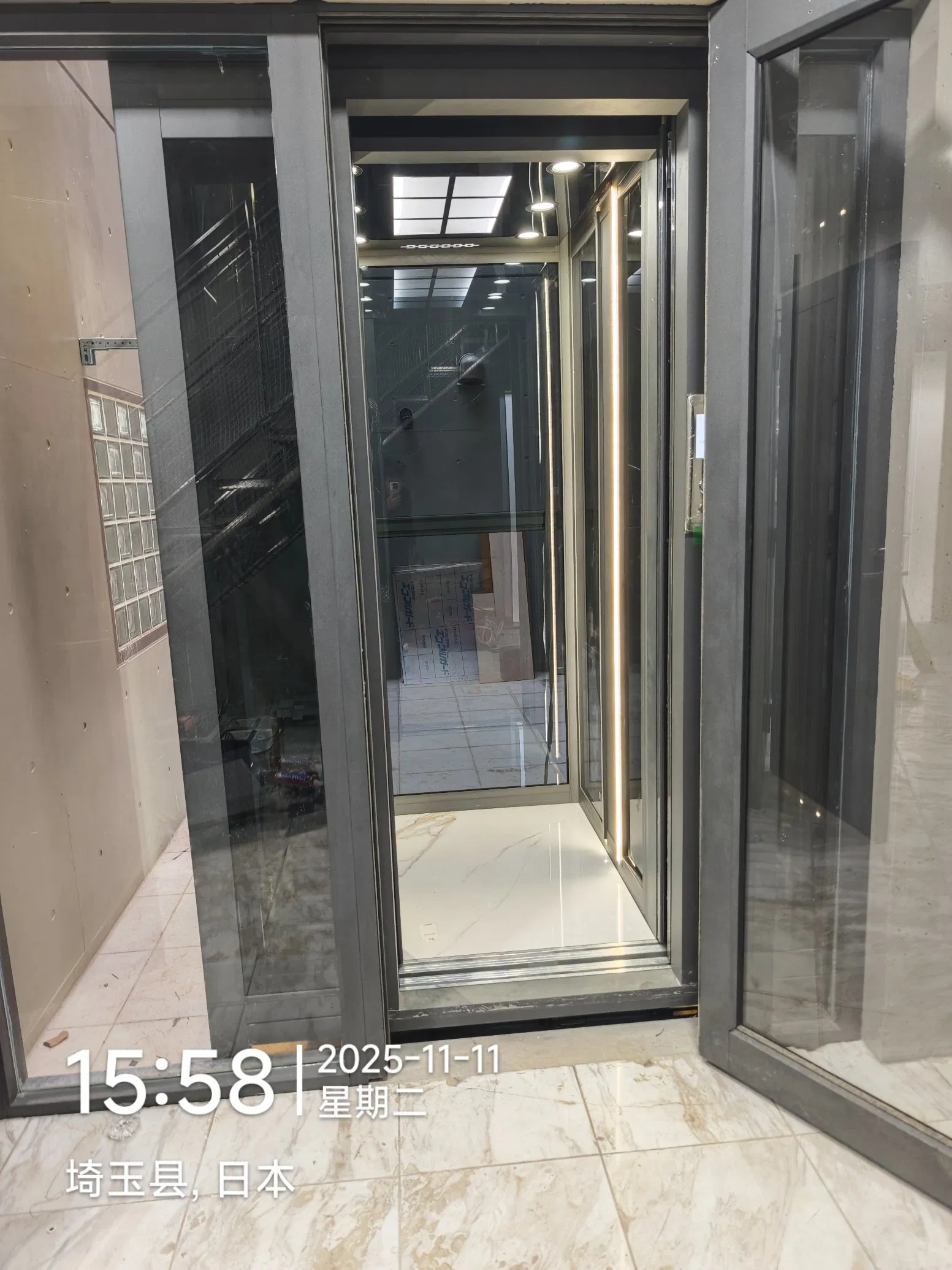 Vvvf Villa Home Panoramic Freight Cargo Escalator Travelator Car Auto Goods Service Observation Residential Sightseeing Glass Passenger Elevator Lift