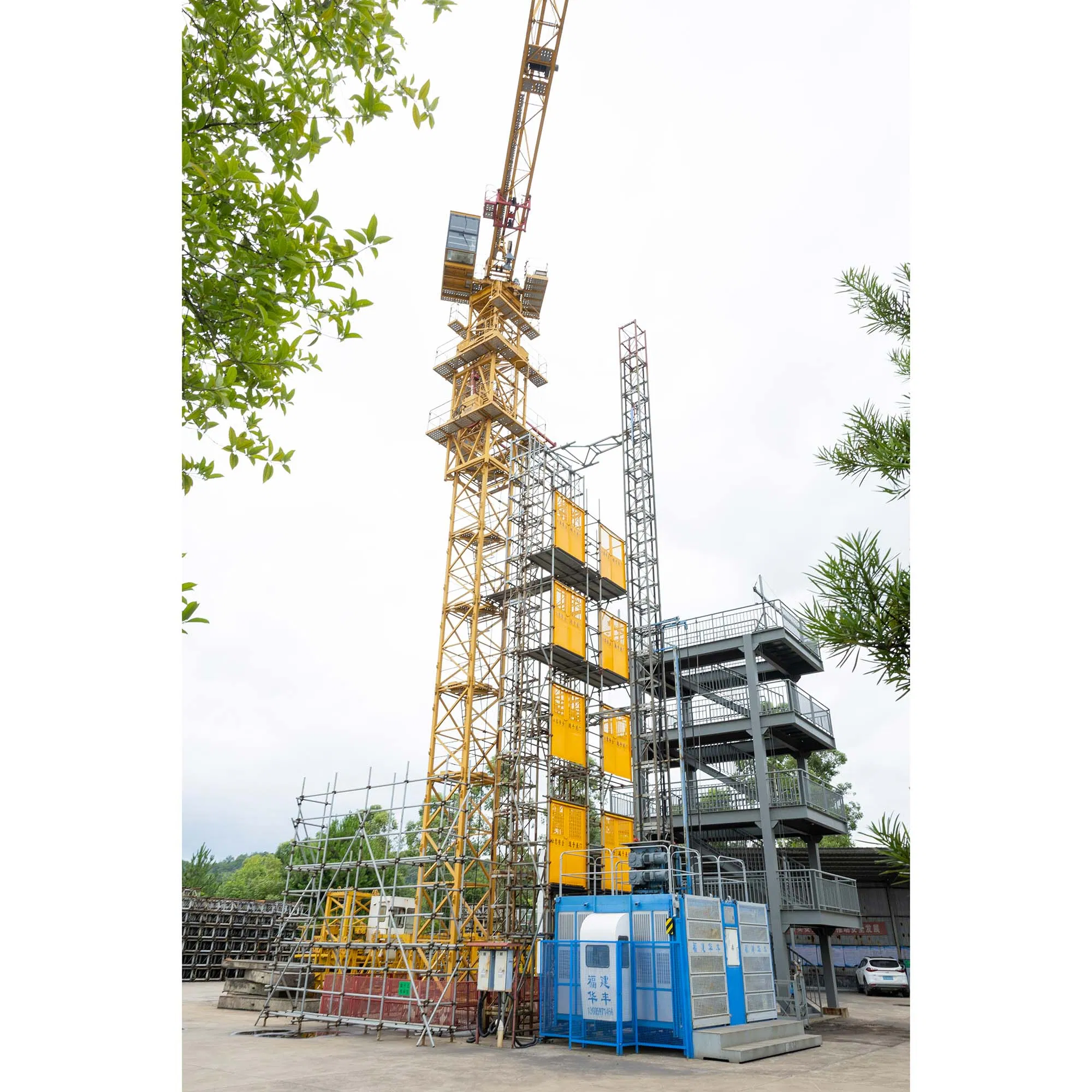 Sc200/200 Passenger and Freight Hoist Cargo Building Lift Machine Used or New Construction Elevator