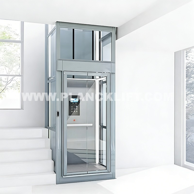 Low Price Planck Elevator OEM, Mini Small Shaftless Home Elevator Traction Panoramic Elevator for Simple Villa Home Built Domestic Residential Use