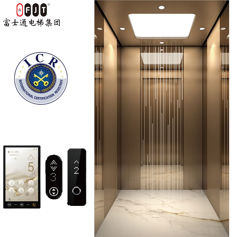 Fujithrough Traction Type Villa Elevator for 5 Floor Luxury Building