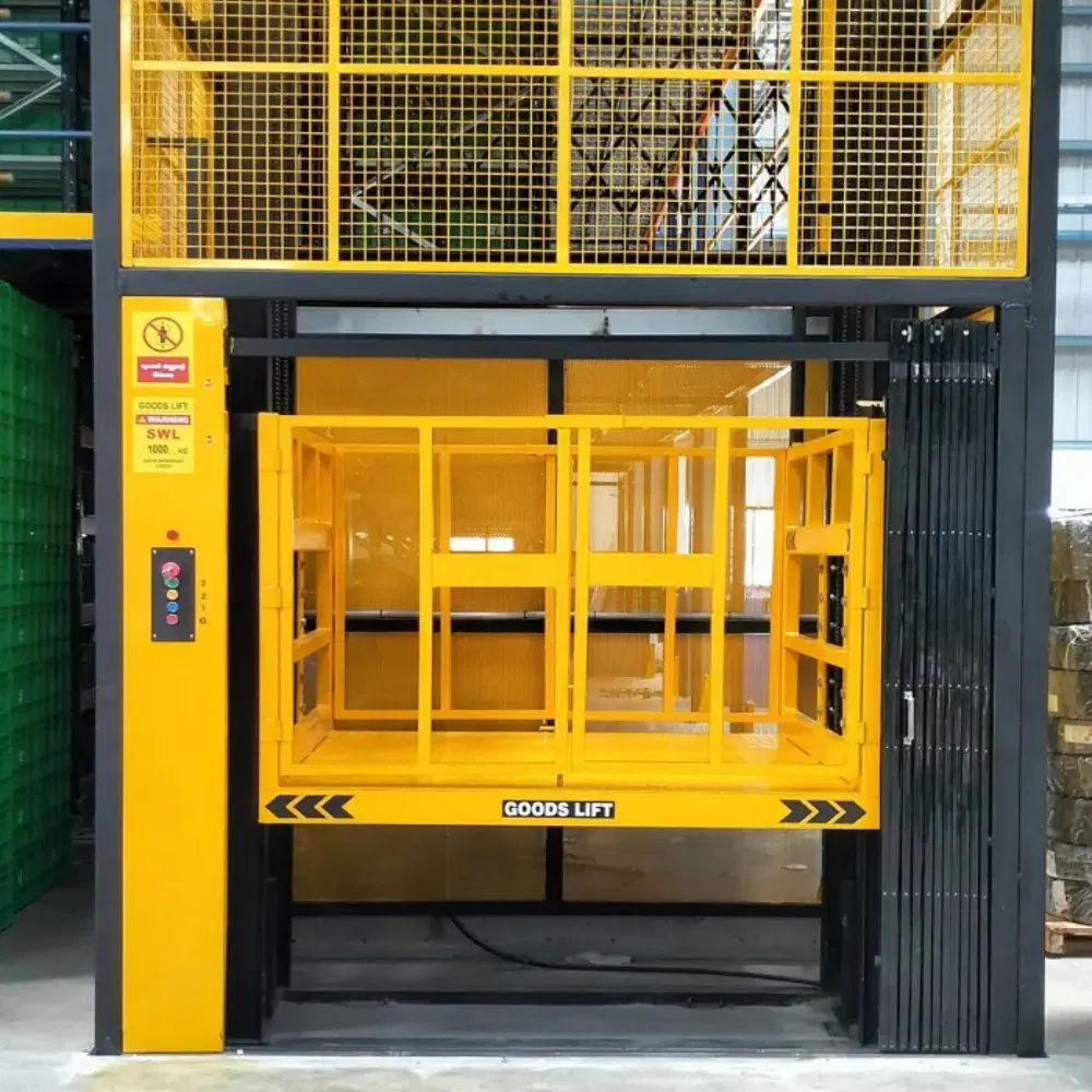 2m 5m 10m 500kg 1ton 2ton 3ton Heavy Duty Hydraulic Platform Industrial Goods Cargo Lift Freight Elevator for Factory Warehouse Construction Mall Vrc