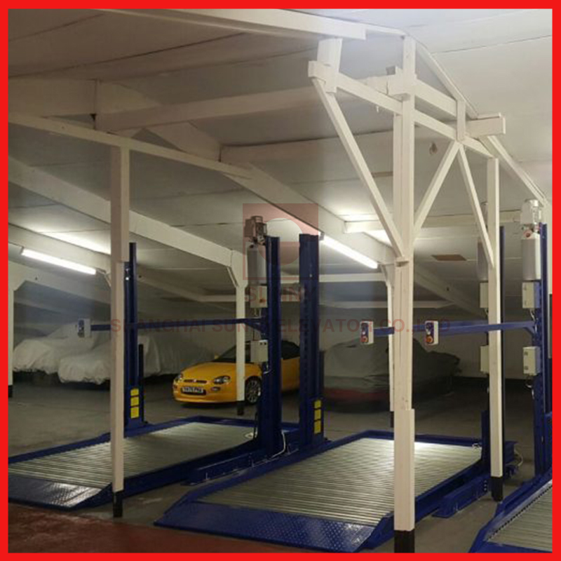 2727kg Automobile Elevator with Holes Hydraulic Drive System