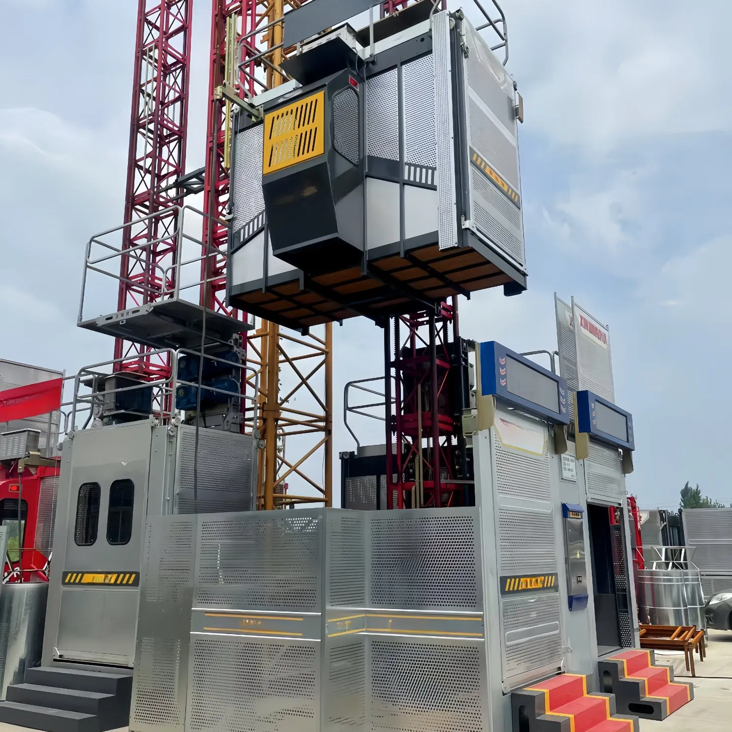 Hoist Construction Elevator Outdoor Cargo Lift Construction Equipment Temporary Construction Machine Hoist Elevador for Sale