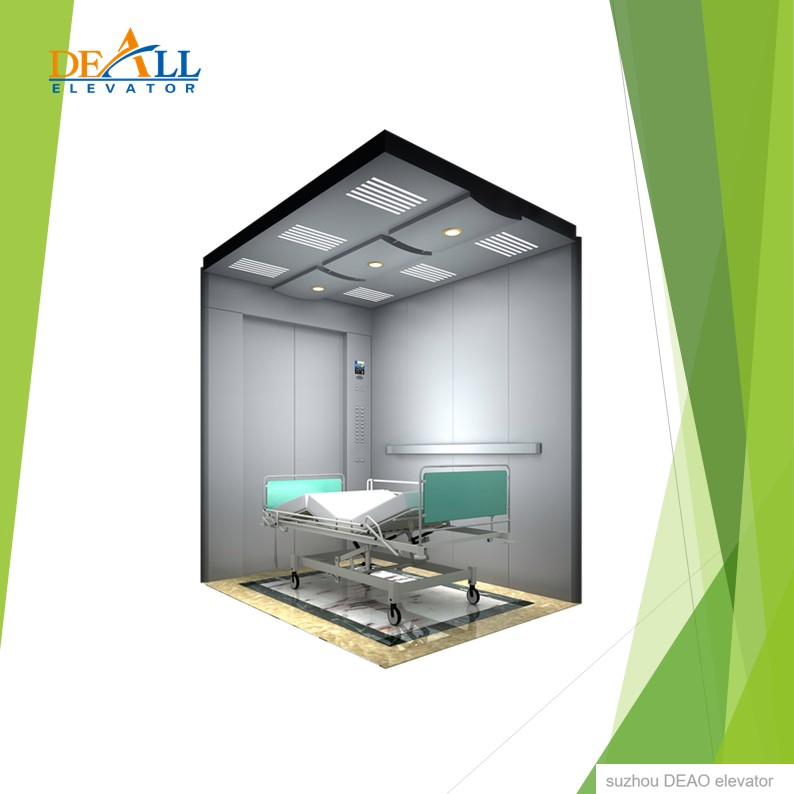 Global After-Sales Service 0.4m/, 0.63m/S, 1m/S Deao Patient Lift Modern Home Elevator