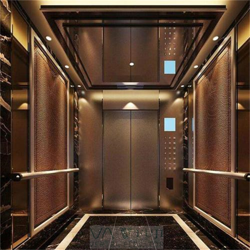 V FUJI Noiseless Traction Elevator Residential House Lift Electric Luxury Villas Elevator
