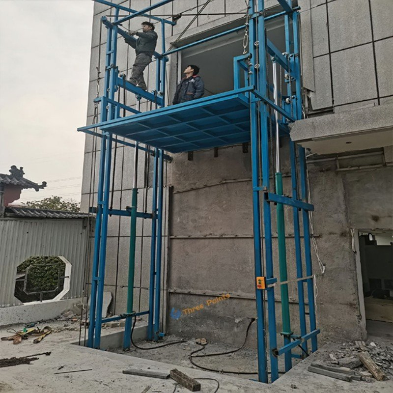 CE Customized Industrial Vertical Warehouse Wall Mounted Cargo Lift Platform Elevator E