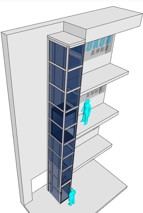 Reliable Cheap 2 to 3 Stops Mini Residential Elevator One Person Small Elevator for Homes Price
