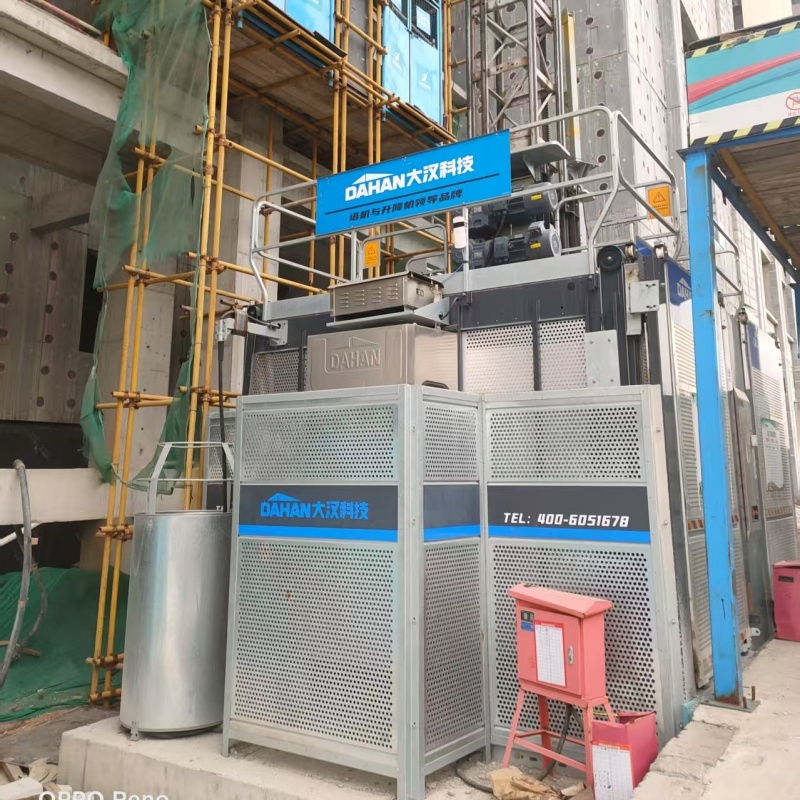 Used Dahan Sc200/200 Double Cage Chinese Manufacturer Hoist Construction Elevator