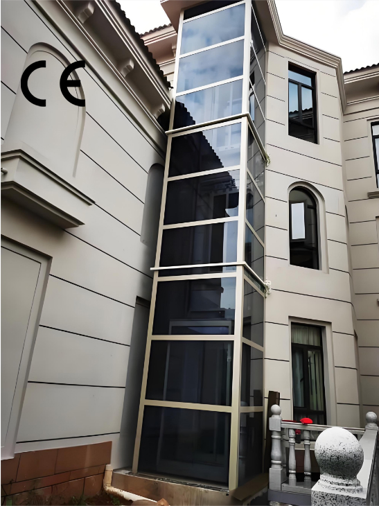 Cm Service Hydraulic Drive Residential Elevator Outdoor Home Elevator