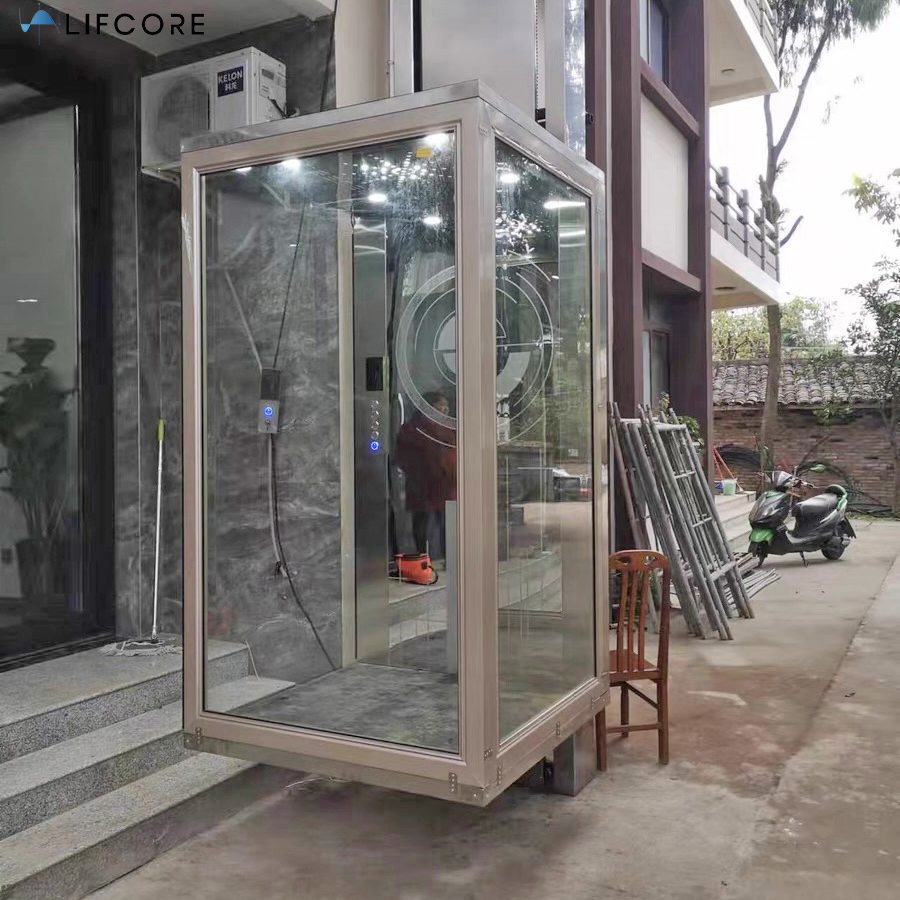 Small Outdoor Indoor Home Elevator Personal Hydraulic Residential Lift for Home