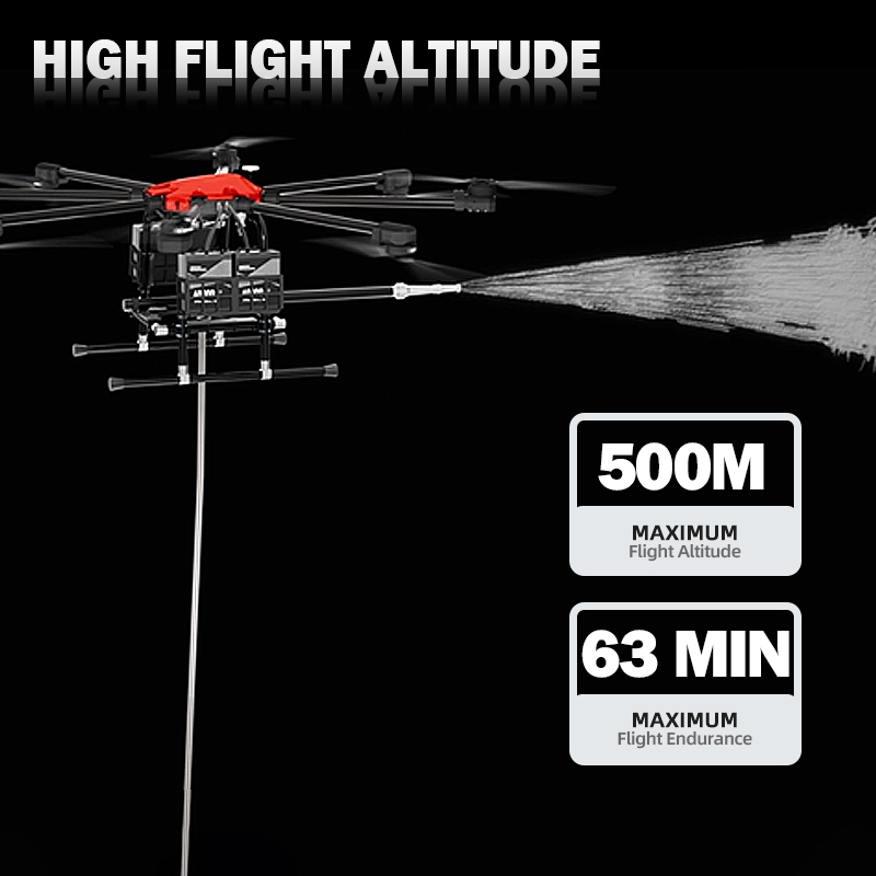 150kg Fire Fighting Drones Bomberos Aerial Wild Forest Urban Building Factory Firefighting Long Range Uav Heavy Lift Industrial Drone Price for Fire Fight