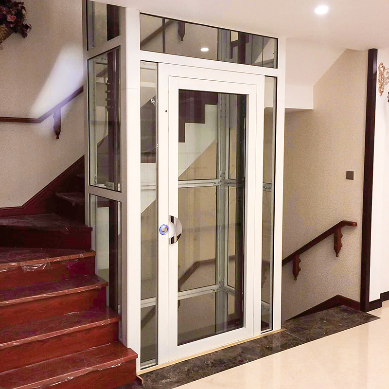 Vertical Disable Elderly House Lift Platform Hydraulic Handicap Home Villa Wheelchair Residential Passenger Observation Glass Sightseeing Elevator