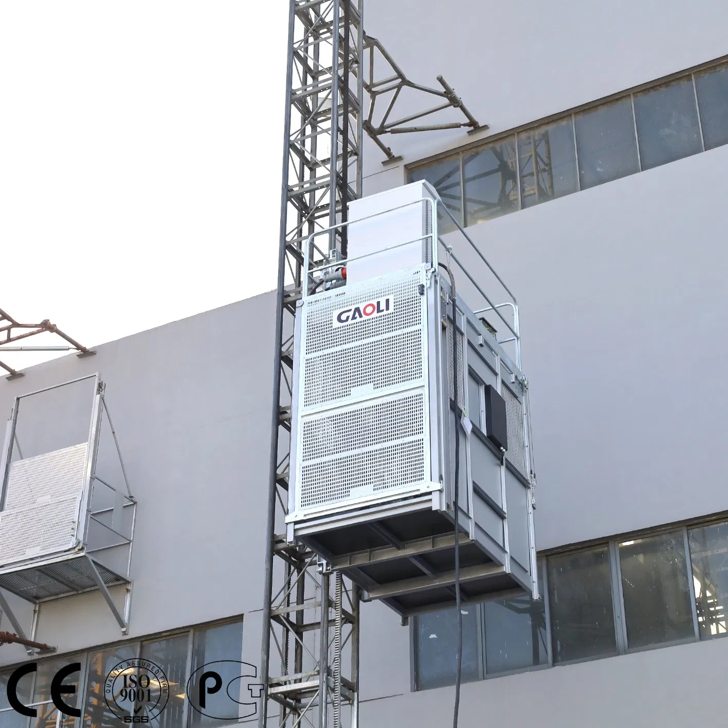 CE Certified Construction Elevator with Single or Twin Cabin