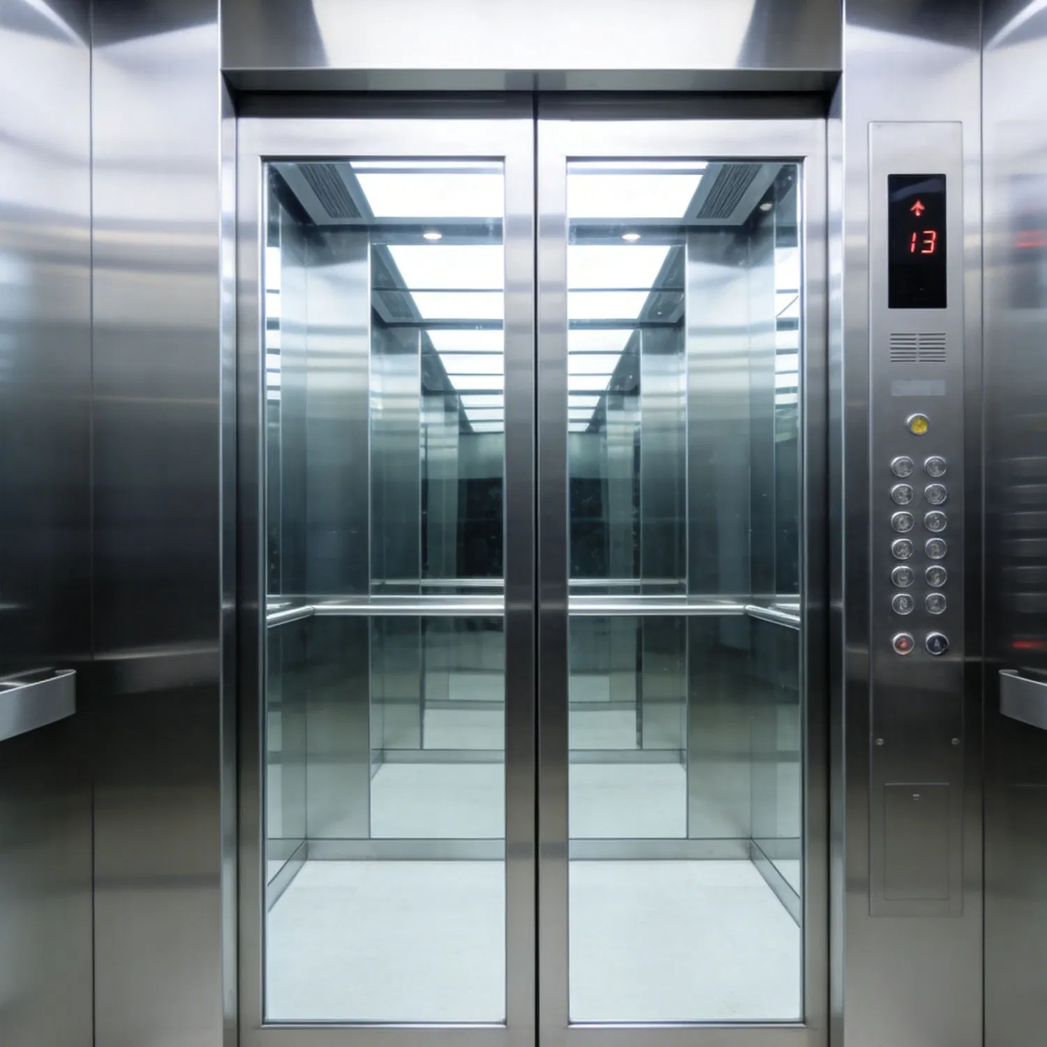 Hospital Service Elevator Includes Separate Ventilation System and Durable Walls