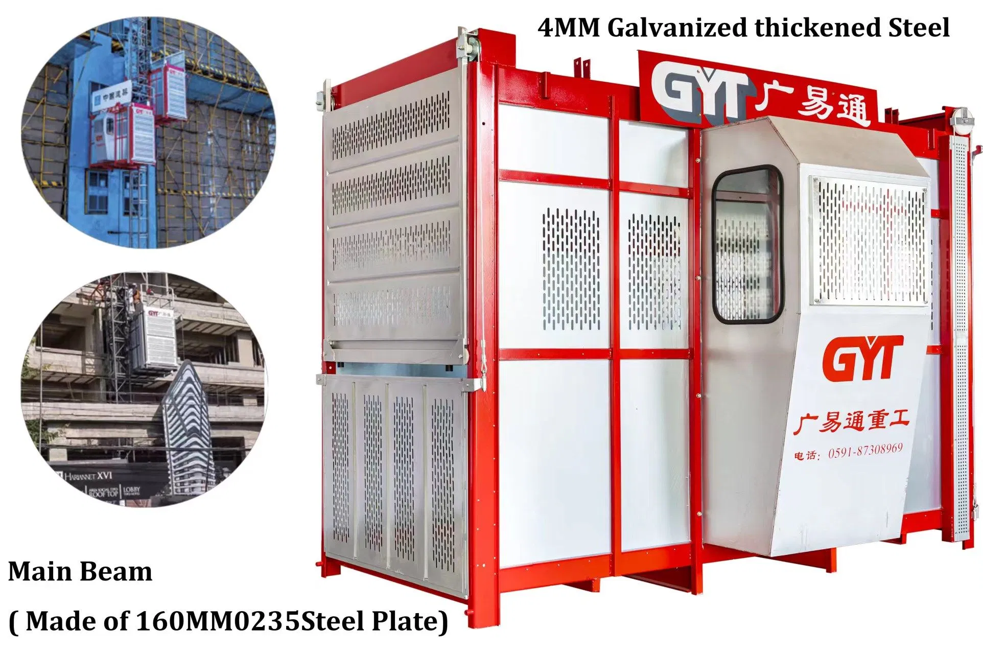 OEM Factory Construction Building Hoist Passenger Materials Elevator CE Approved Bus Bar
